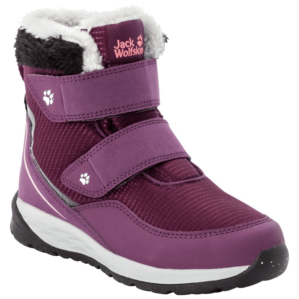 Jack Wolfskin POLAR WOLF TEXAPORE MID μποτεσ χειμωνασ παιδικά μωβ/κοραλι | GR2222472